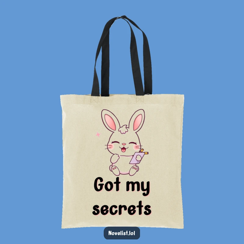 Funny Rabbit Note-Taking Tote Bag: Carry Your Ideas with a Wink