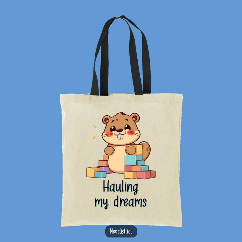 Funny Beaver Story Tote Bag - Carry Your Tales in Style with Humor