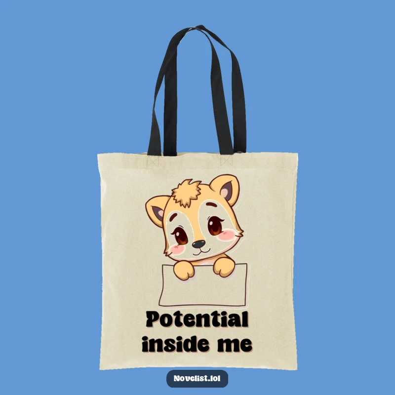 Funny Animal Blank Page Tote Bag - Your Go-To Funny Gift Accessory